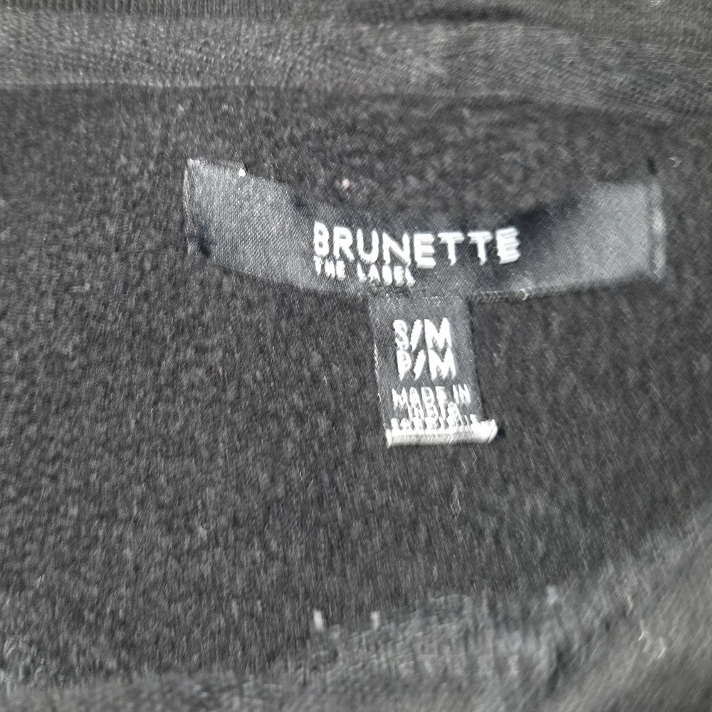 BRUNETTE The Label Black Graphic Hoodie Size S/M - Picture 5 of 8